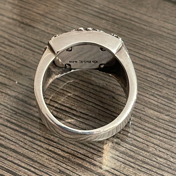 Bradford Exchange Ride Hard, Live Free" Motorcycle Men's Ring Size 14 - Picture 5 of 16